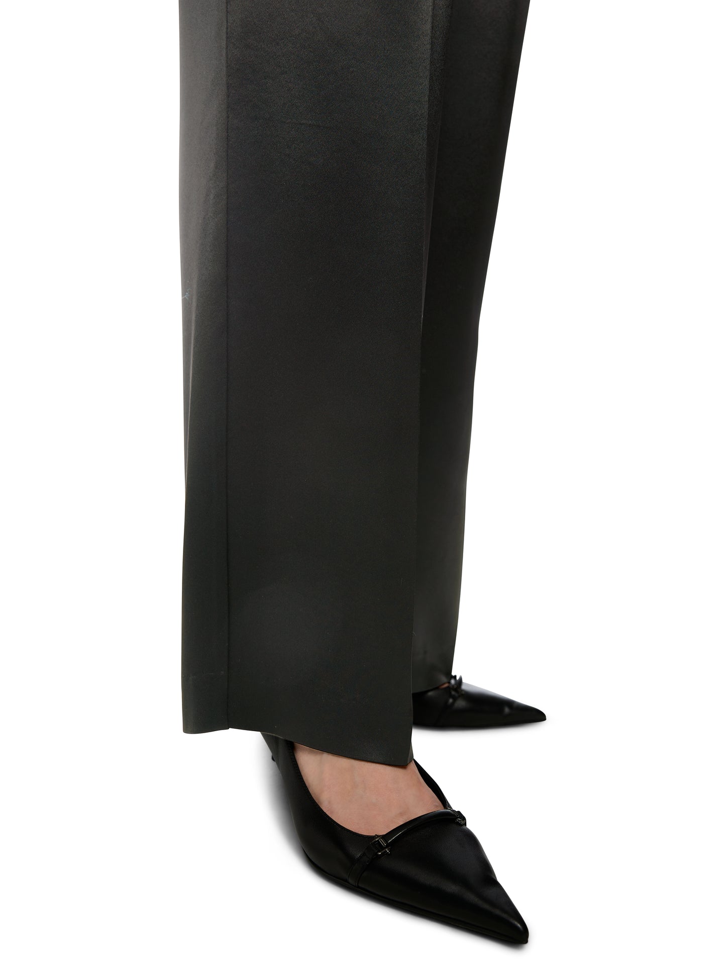 WASCO STAIN WIDE LEG BLACK TROUSERS