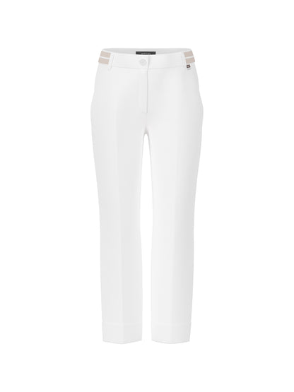 FEMININE CUFFED CROPPED TROUSERS