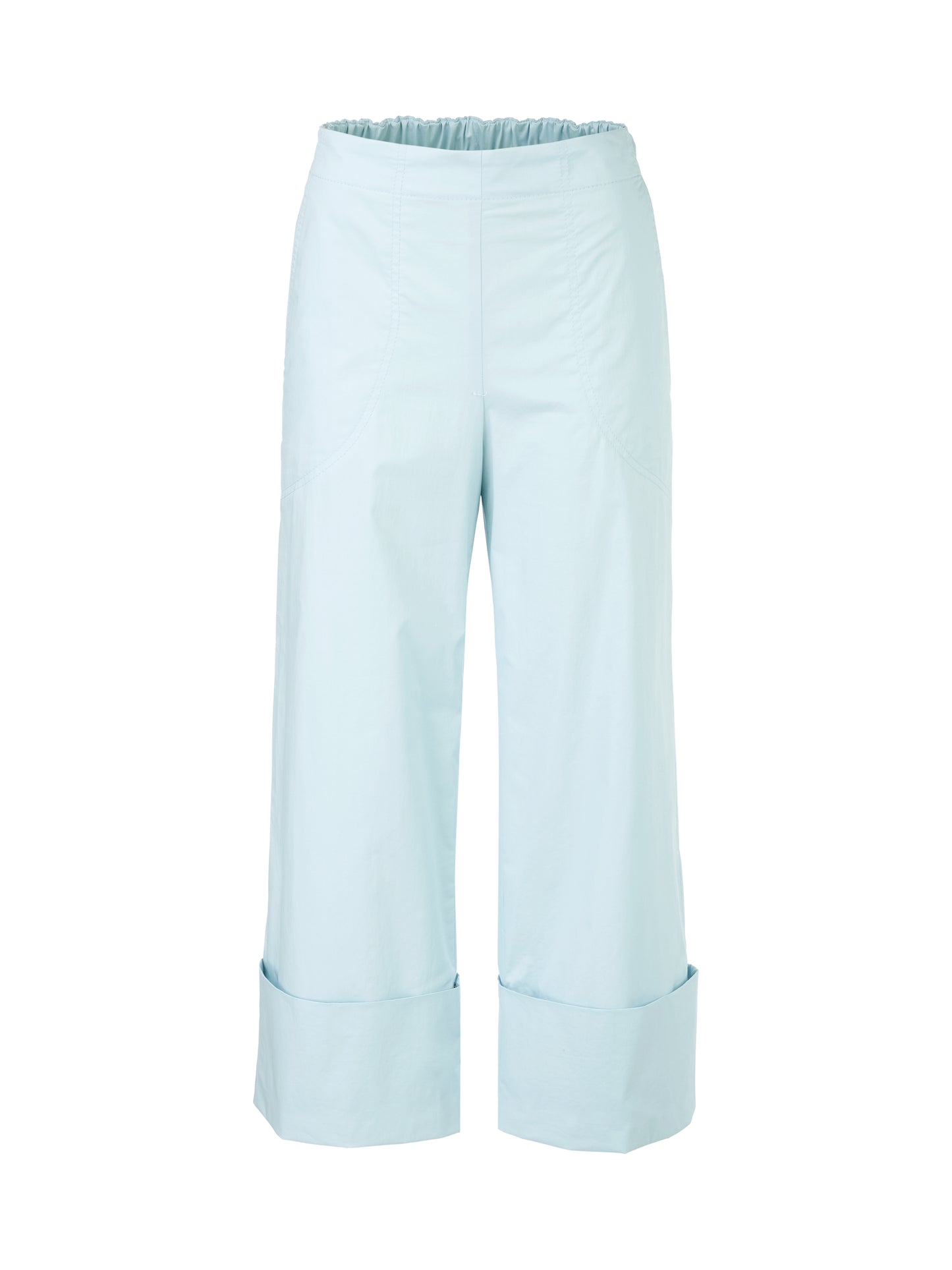 WIDE LEG CROP PANT W CUFF