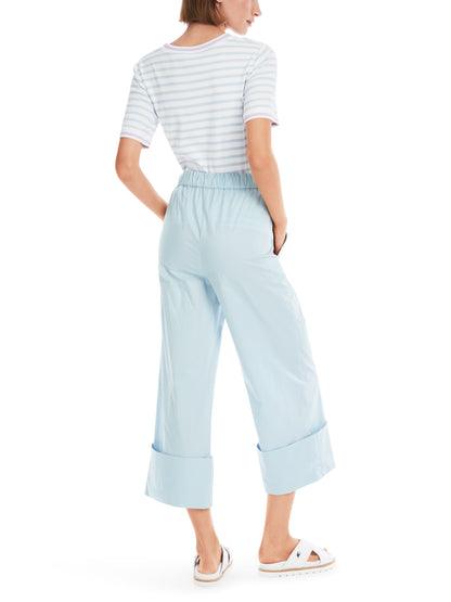WIDE LEG CROP PANT W CUFF