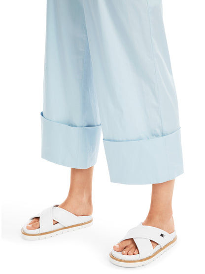 WIDE LEG CROP PANT W CUFF