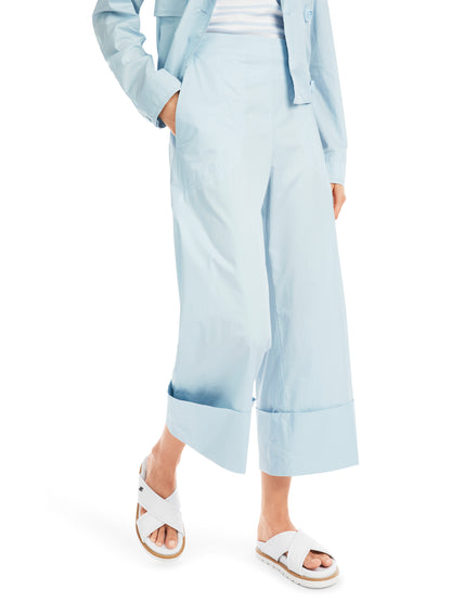 WIDE LEG CROP PANT W CUFF