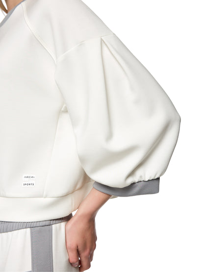 CREWNECK 3/4 SLEEVE SWEATSHIRTS OFF-WHITE