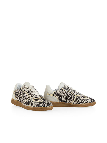 ZEBRA PONY HAIR SNEAKERS WHITE & BLACK