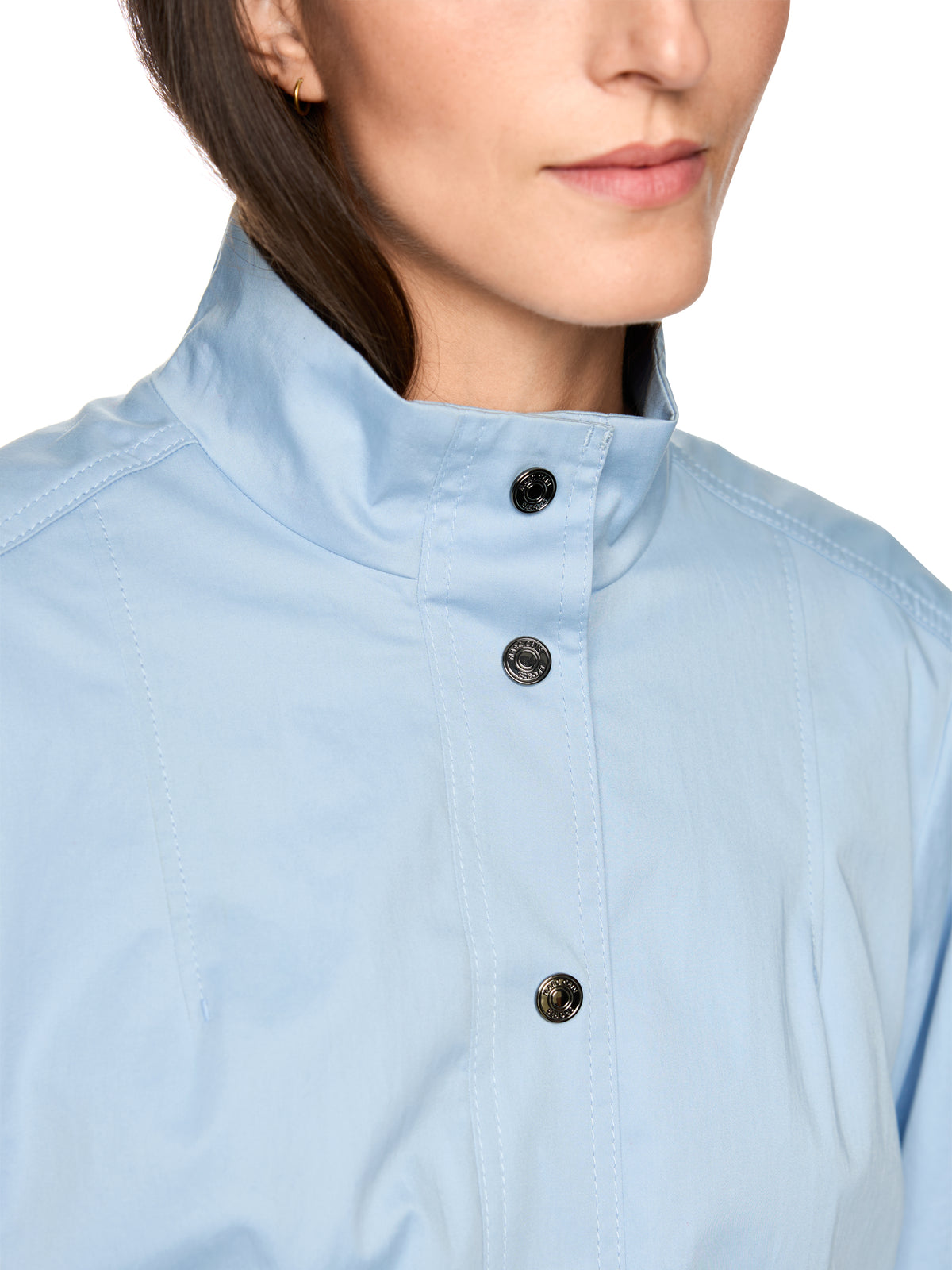 Cotton Crop Jacket In Skyway Blue by Marc Cain - view 5