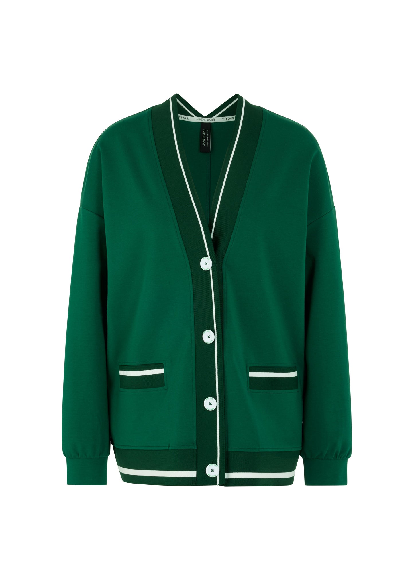 Varsity Jacket In Dark Jade Green by Marc Cain - view 1