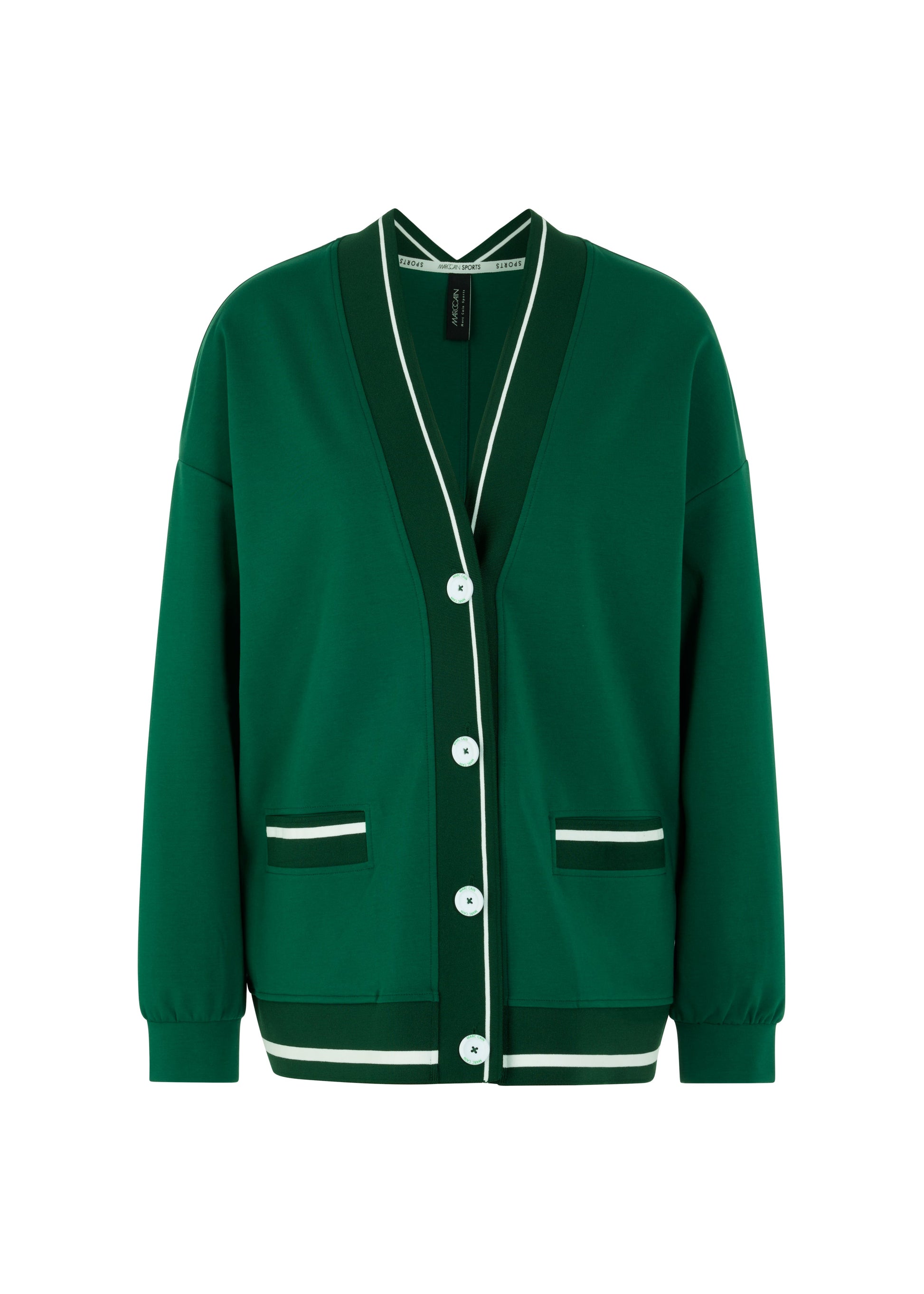 Varsity Jacket In Dark Jade Green by Marc Cain - view 1