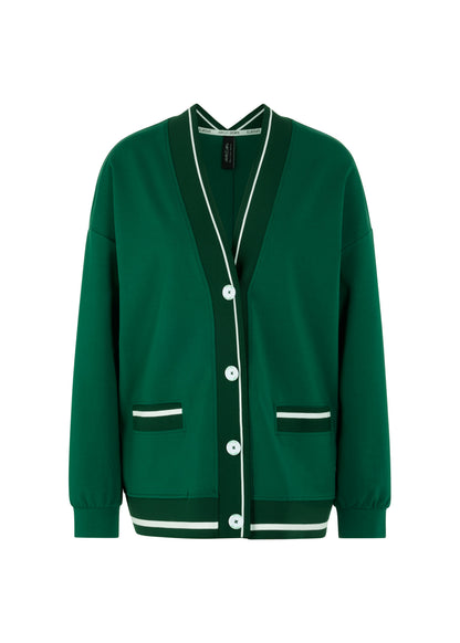 Varsity Jacket In Dark Jade Green by Marc Cain - view 1