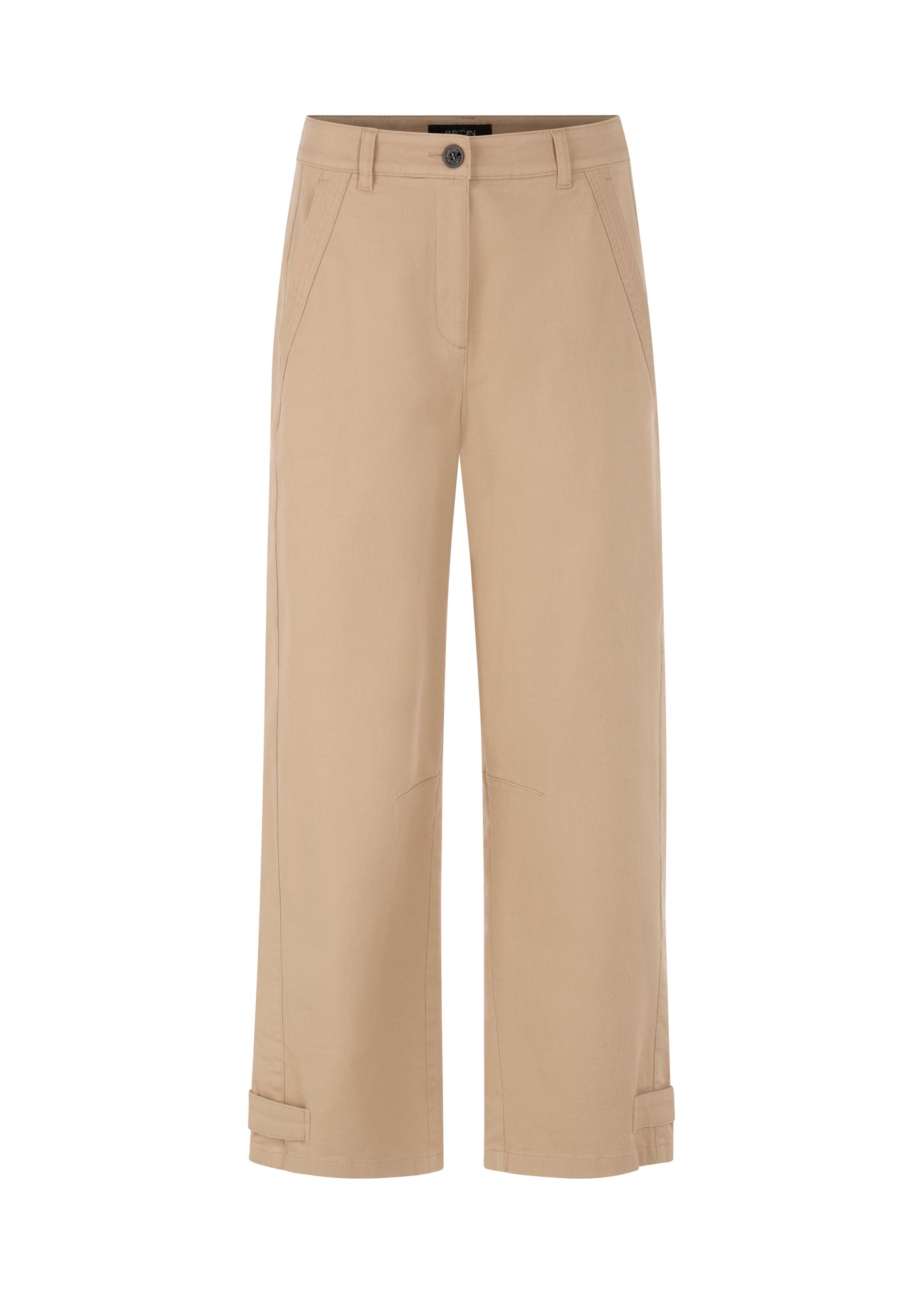 Cotton Carrot Shape Pant In Light Stone by Marc Cain - view 1