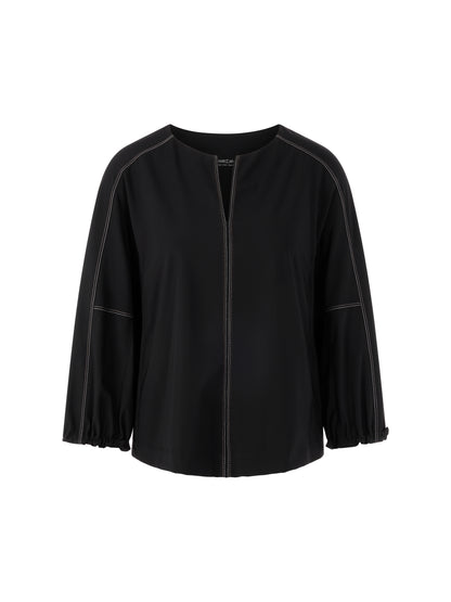 LOOSE FITTING LEISURE BLOUSE BLACK