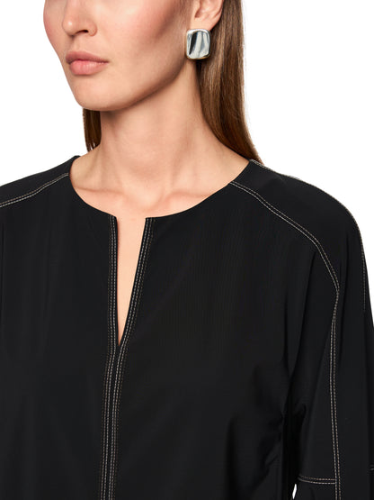 LOOSE FITTING LEISURE BLOUSE BLACK