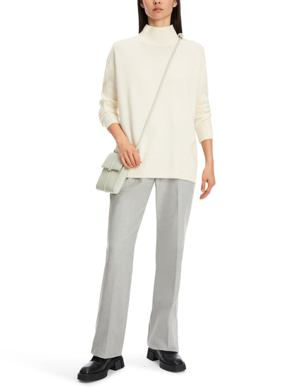 MOCK NECK LOOSE FIT KNIT