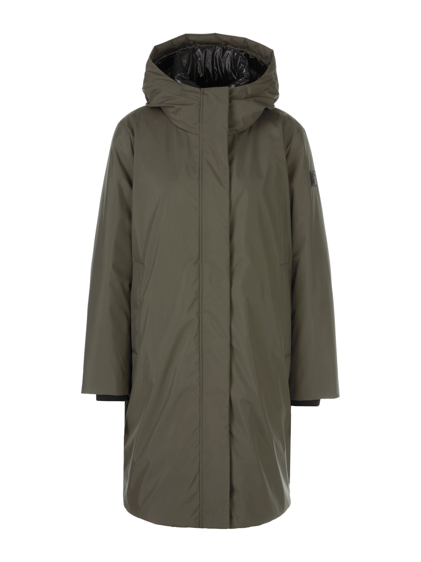 DOWN COAT W HOOD MIDI LENGTH