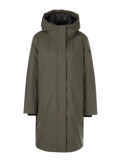 DOWN COAT W HOOD MIDI LENGTH