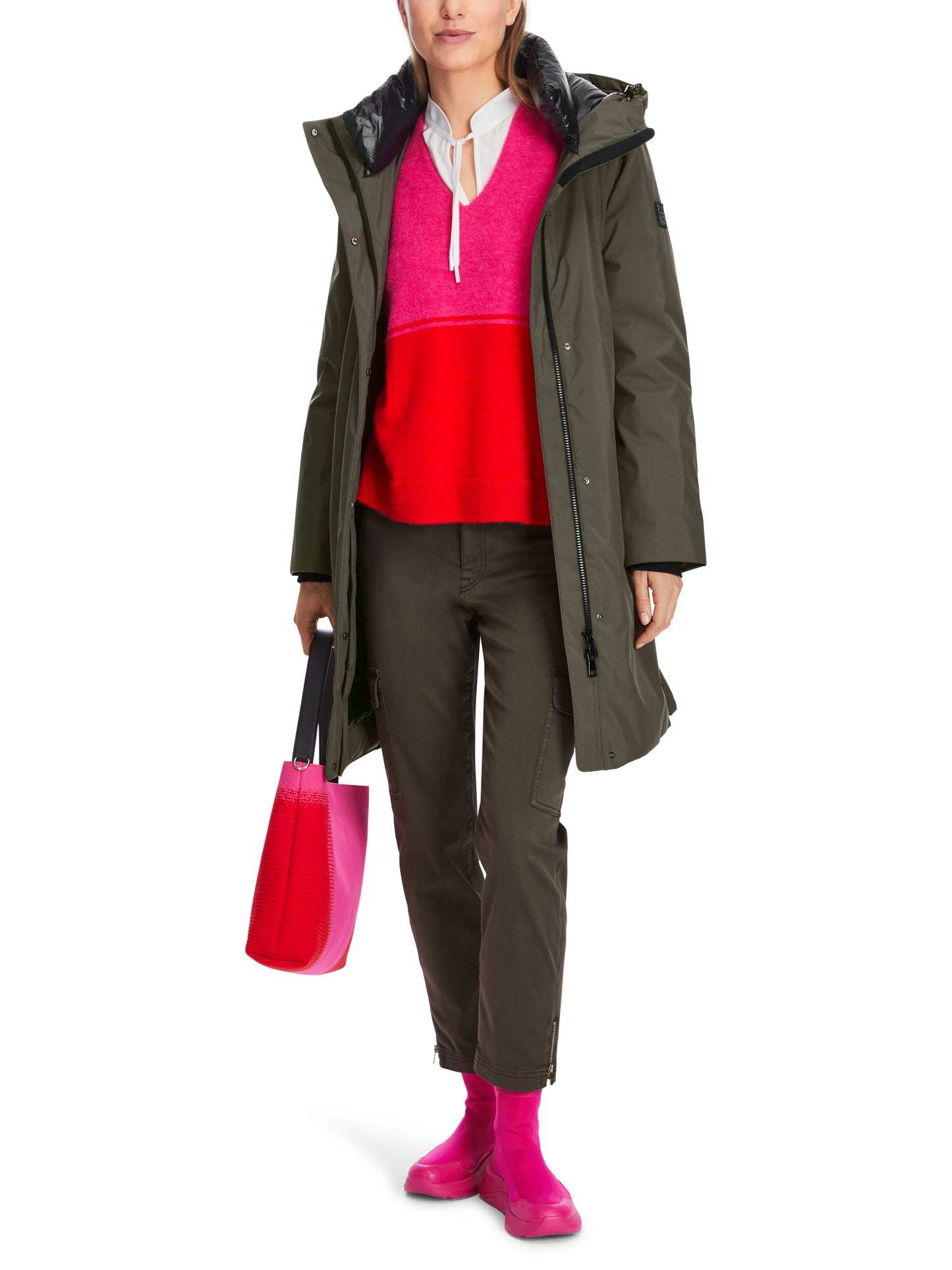 DOWN COAT W HOOD MIDI LENGTH