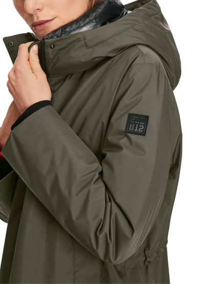 DOWN COAT W HOOD MIDI LENGTH