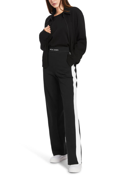 LEISURE JERSEY PANT WITH IVORY SIDE STRIPE