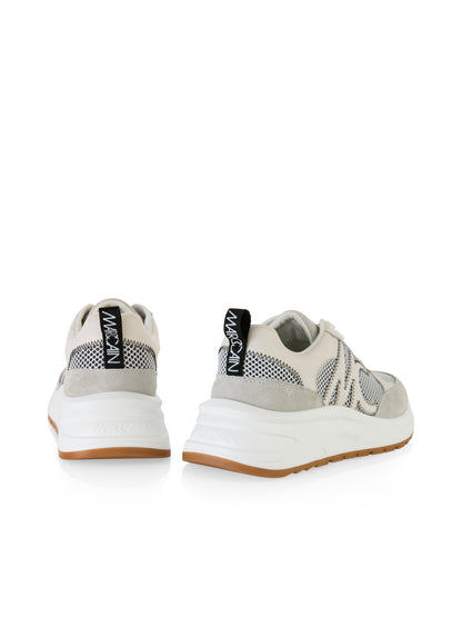 MC LOGO LEATHER BLEND SNEAKER