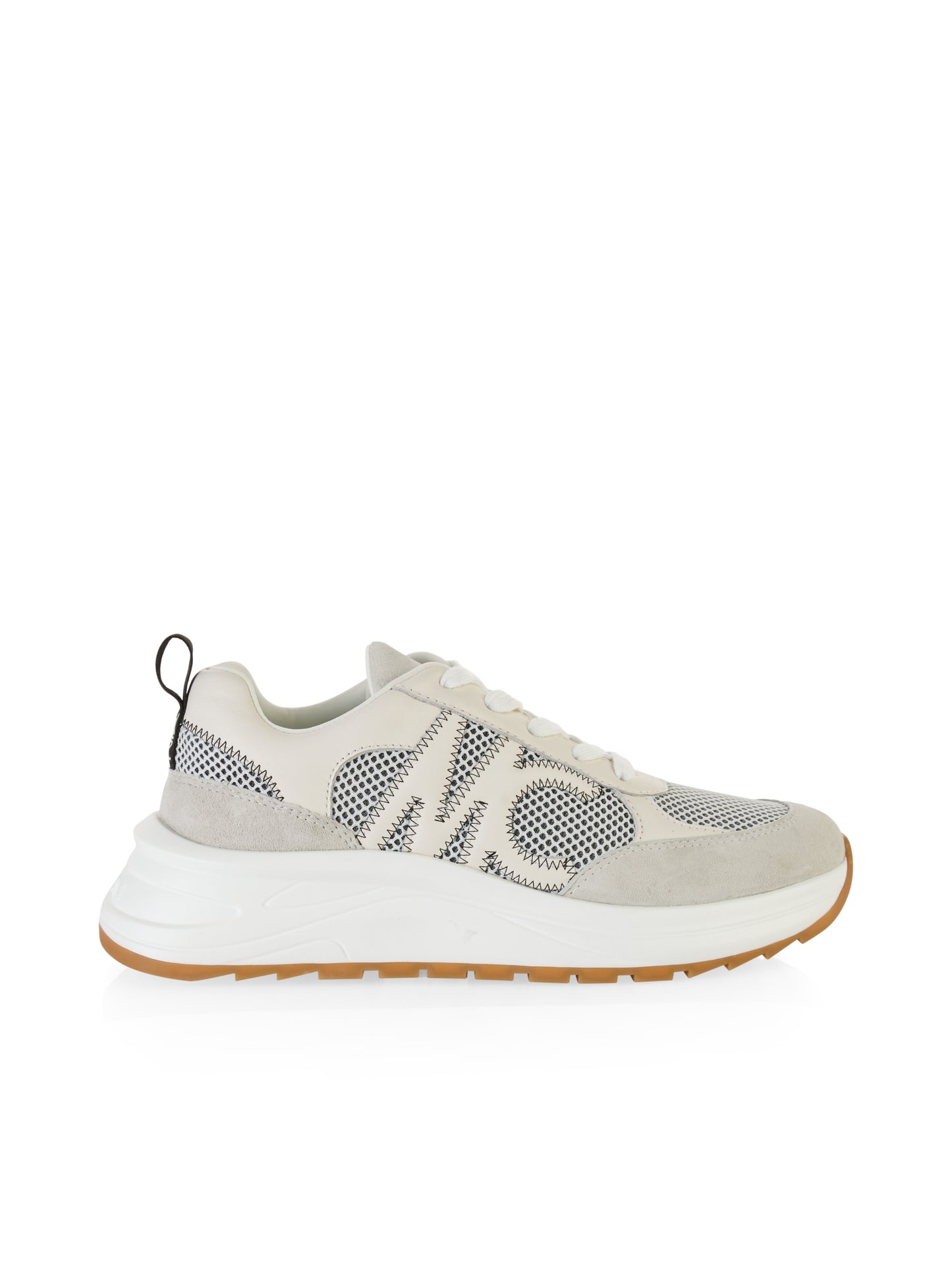 MC LOGO LEATHER BLEND SNEAKER