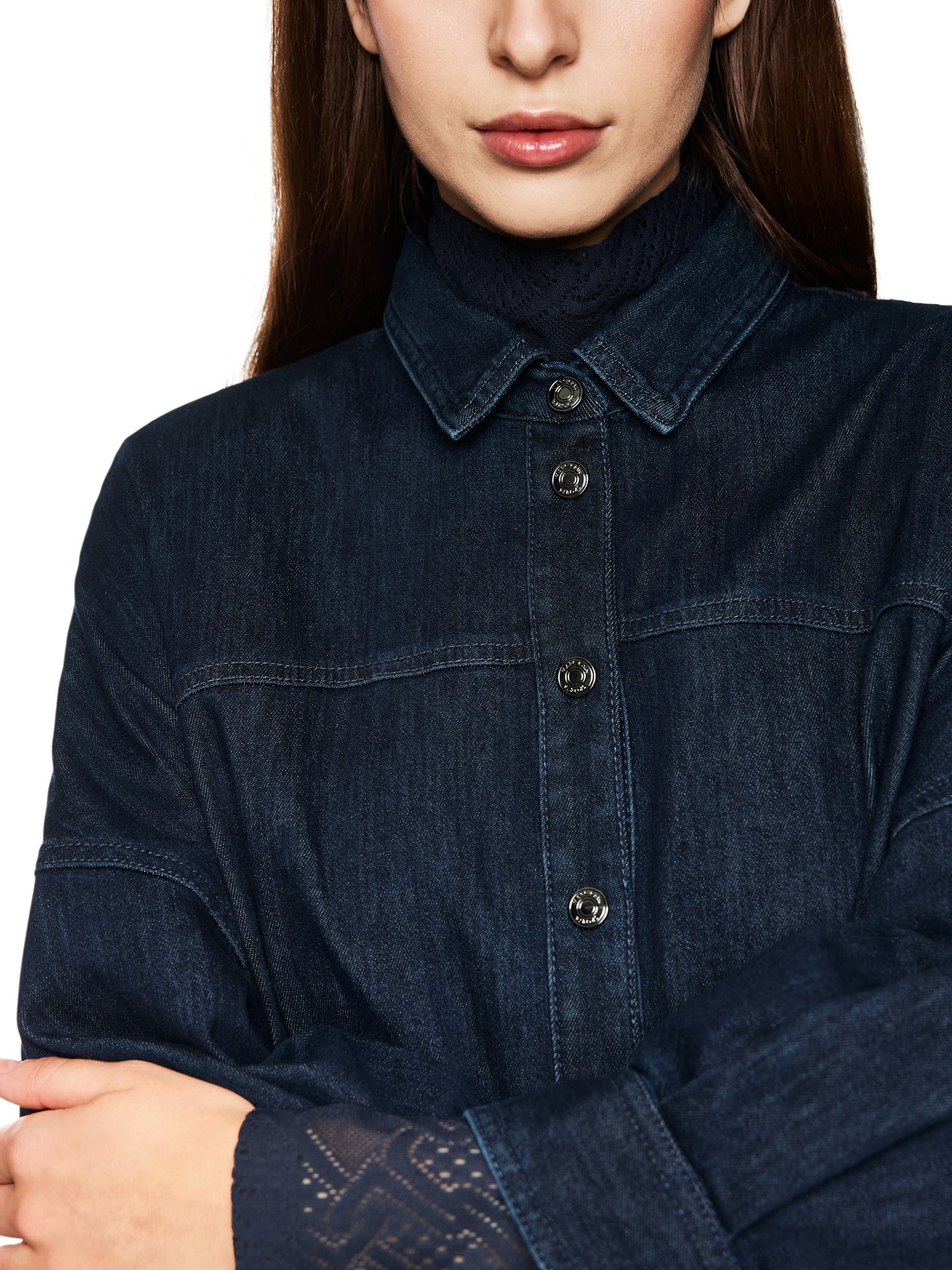 INDIGO DENIM SHIRT DRESS