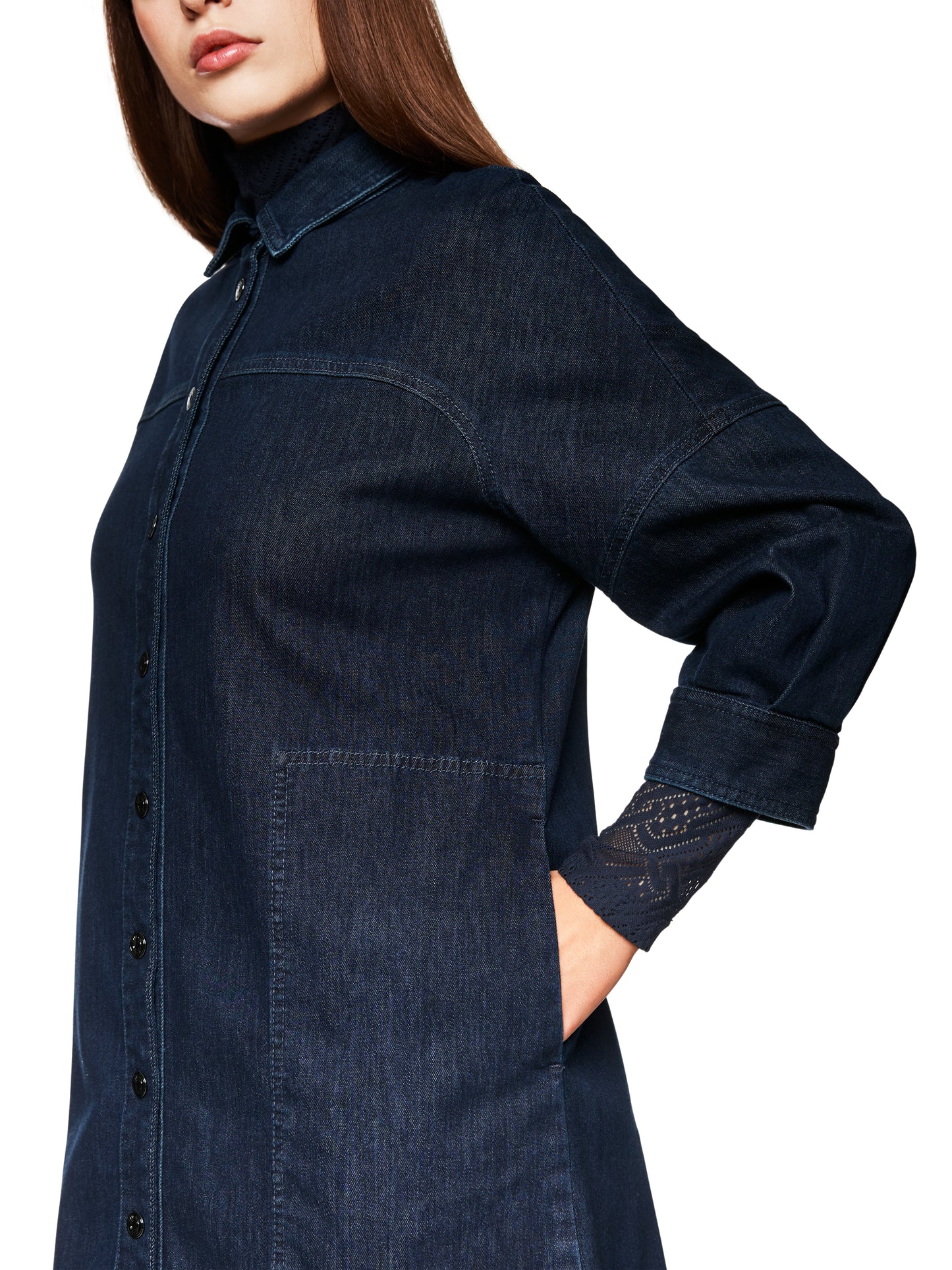 INDIGO DENIM SHIRT DRESS