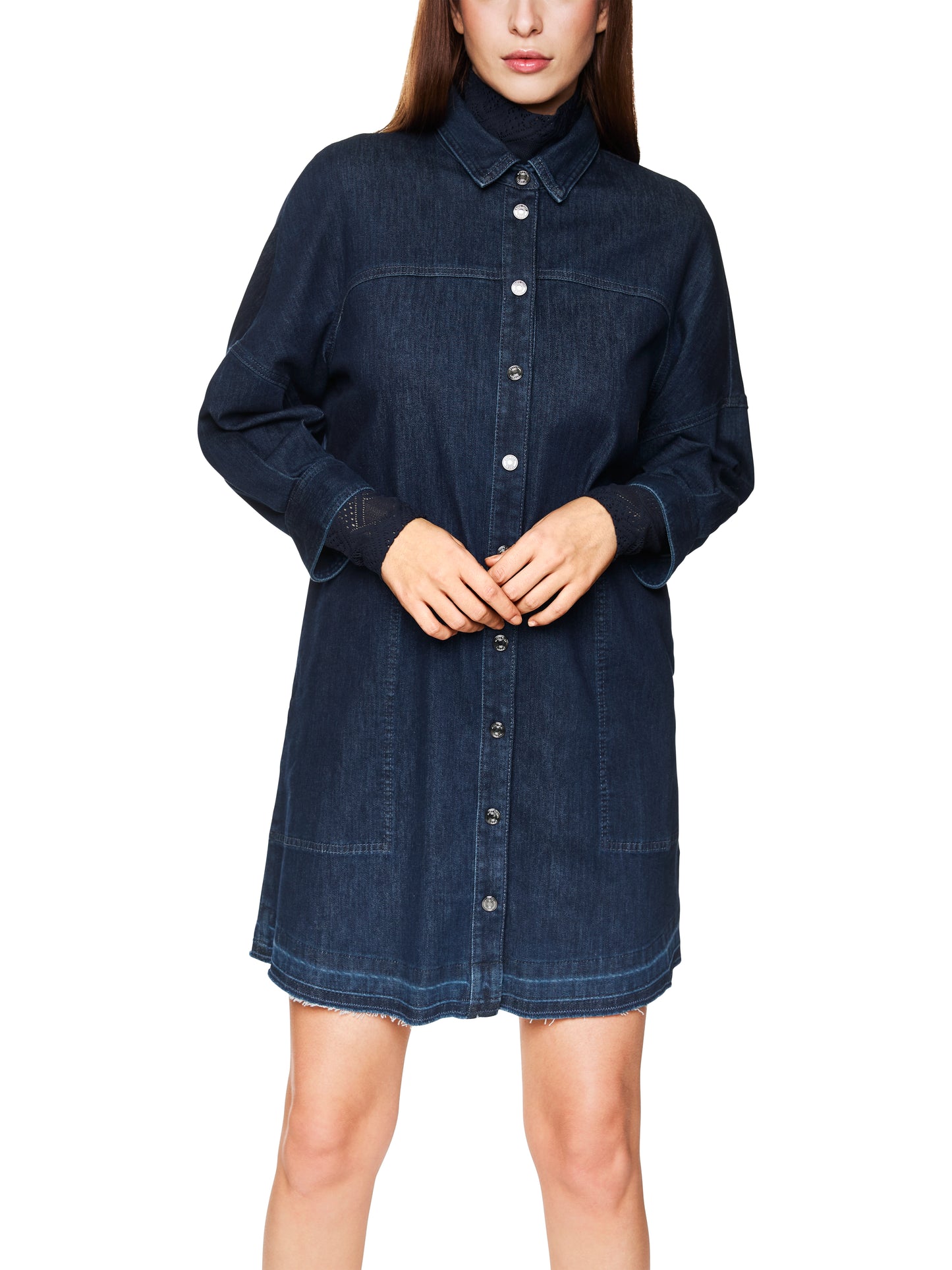 INDIGO DENIM SHIRT DRESS