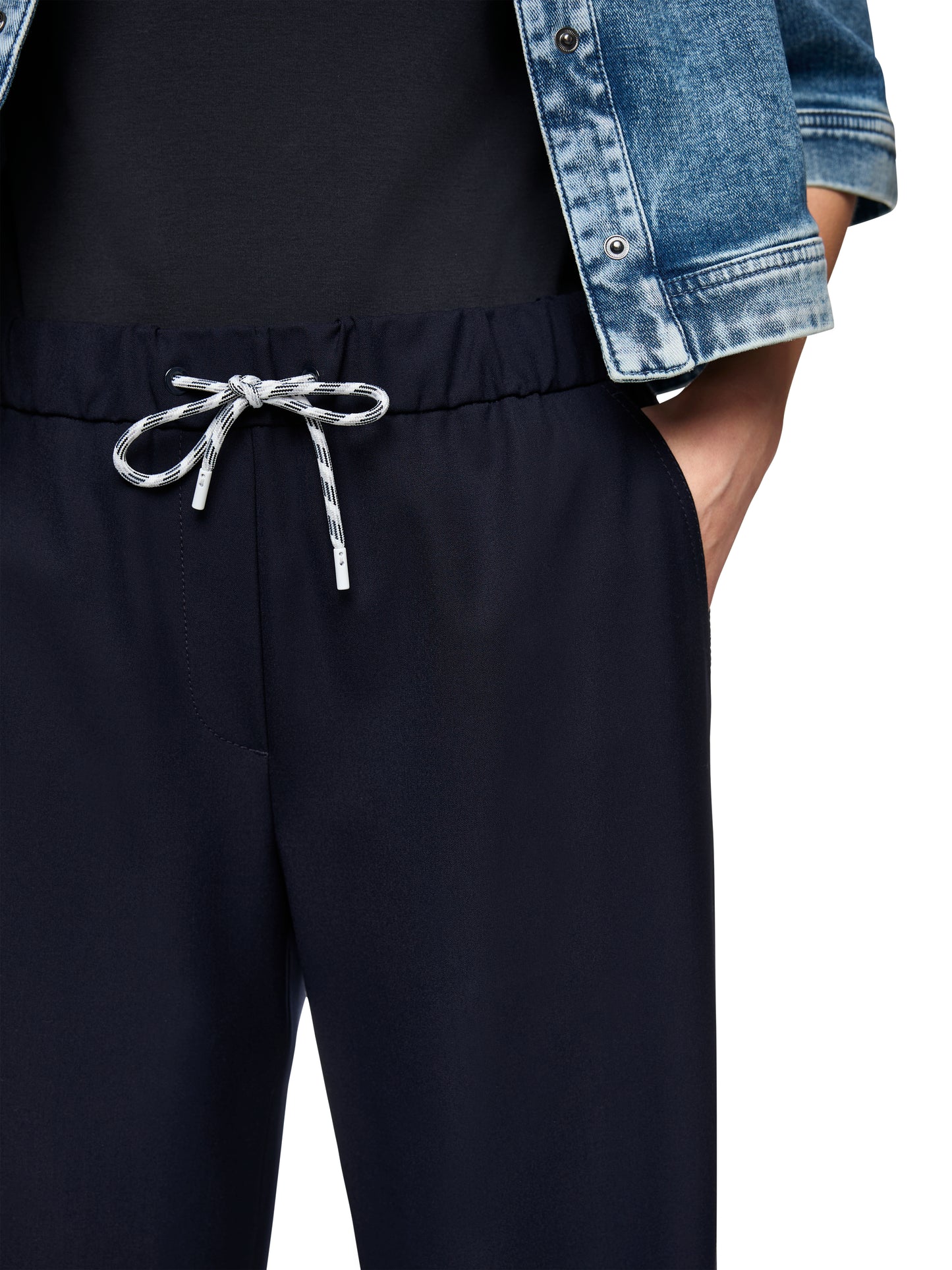 NAVY WASHINGTON TRAVEL DRAWSTRING PANTS