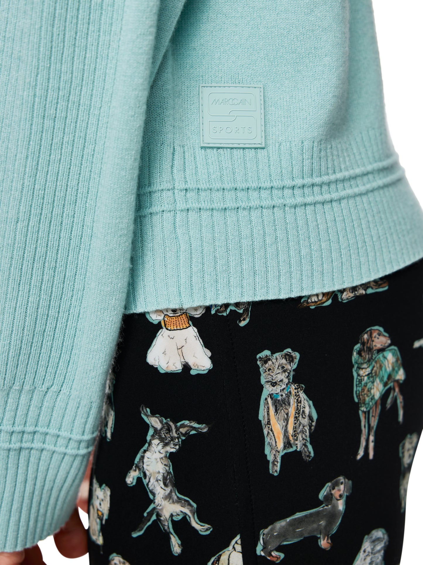 CASHMERE & WOOL CREWNECK SWEATER TEAL