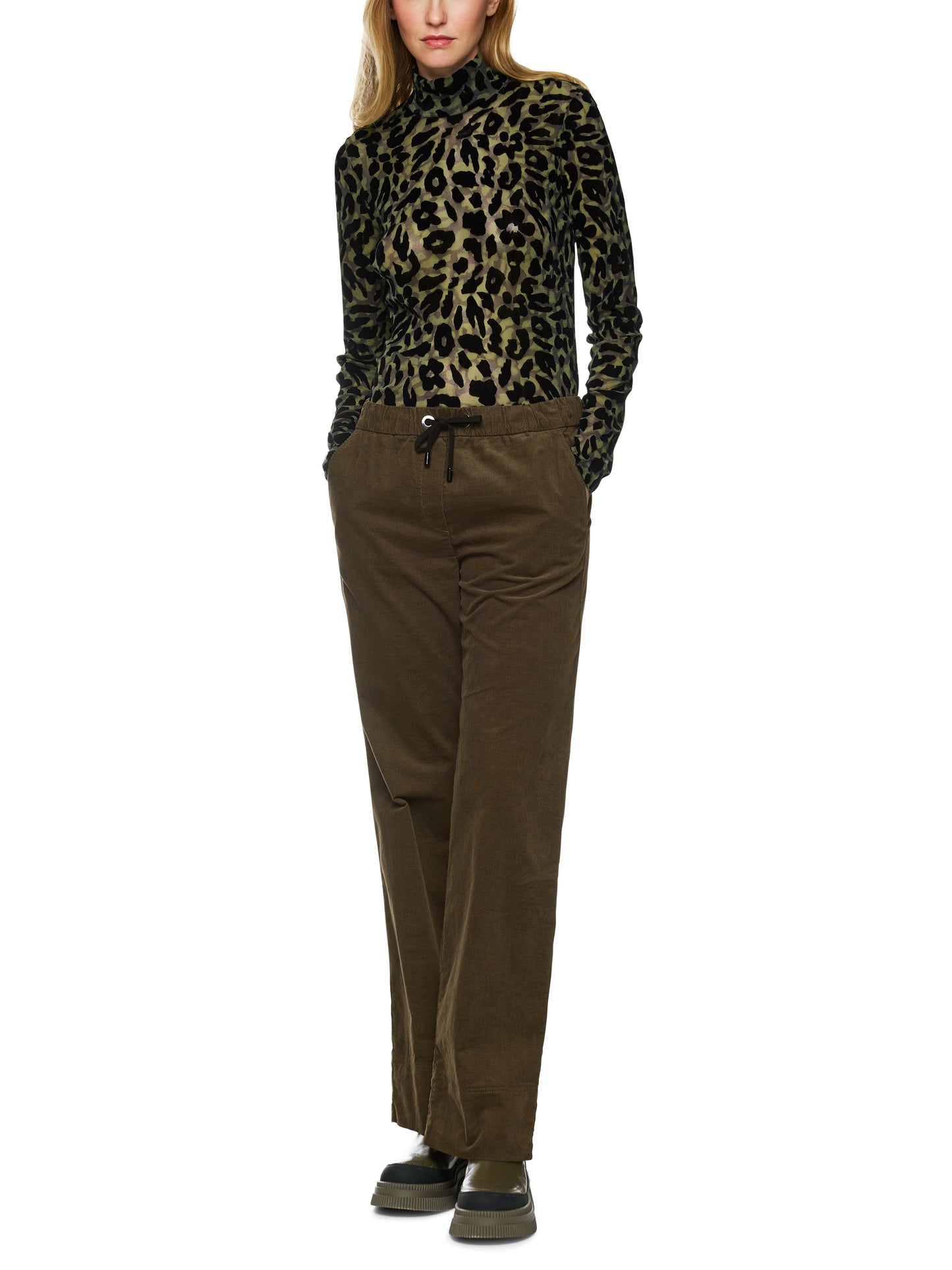 CASUAL CORDUROY DRAWSTRING PANTS