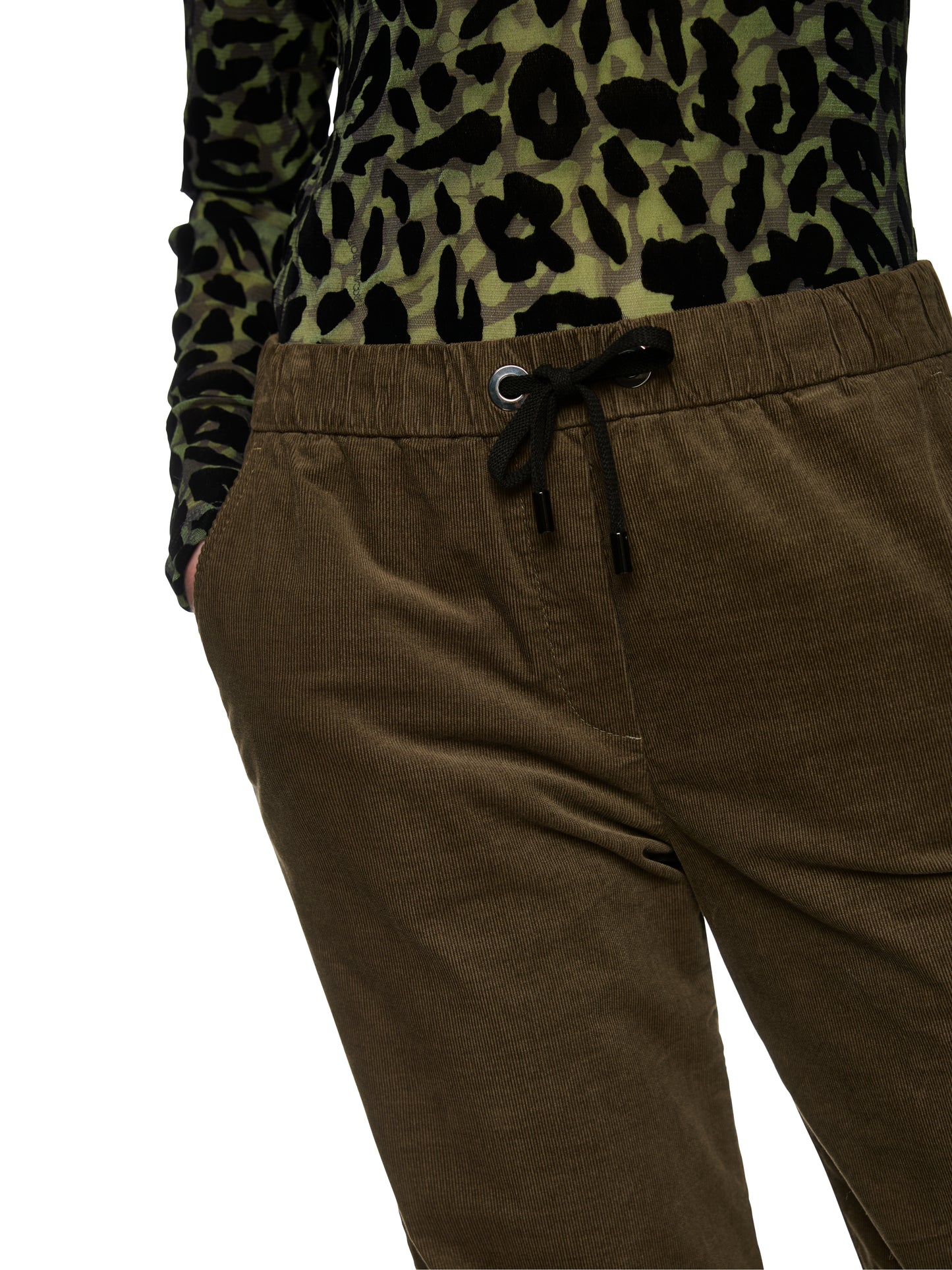 CASUAL CORDUROY DRAWSTRING PANTS