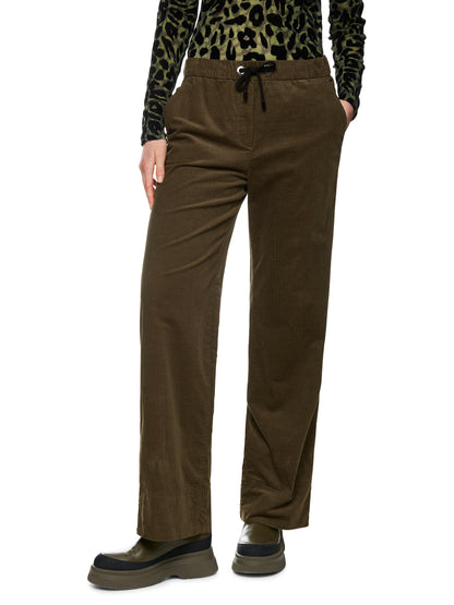 CASUAL CORDUROY DRAWSTRING PANTS