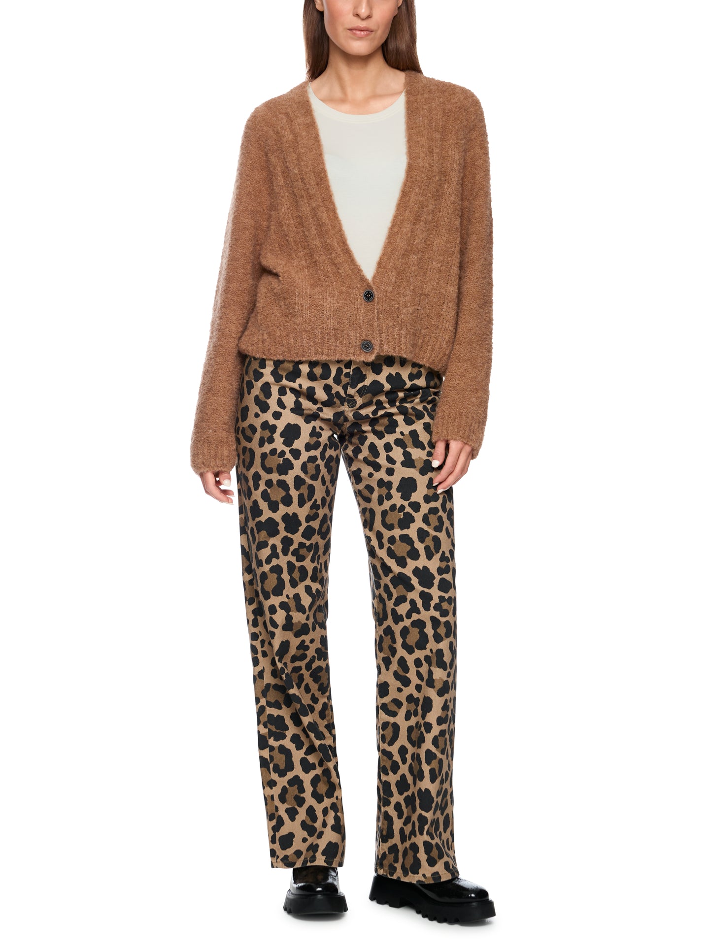 SEAMLESS CARDIGAN MILK COFFEE