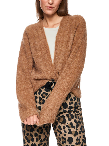 SEAMLESS CARDIGAN MILK COFFEE