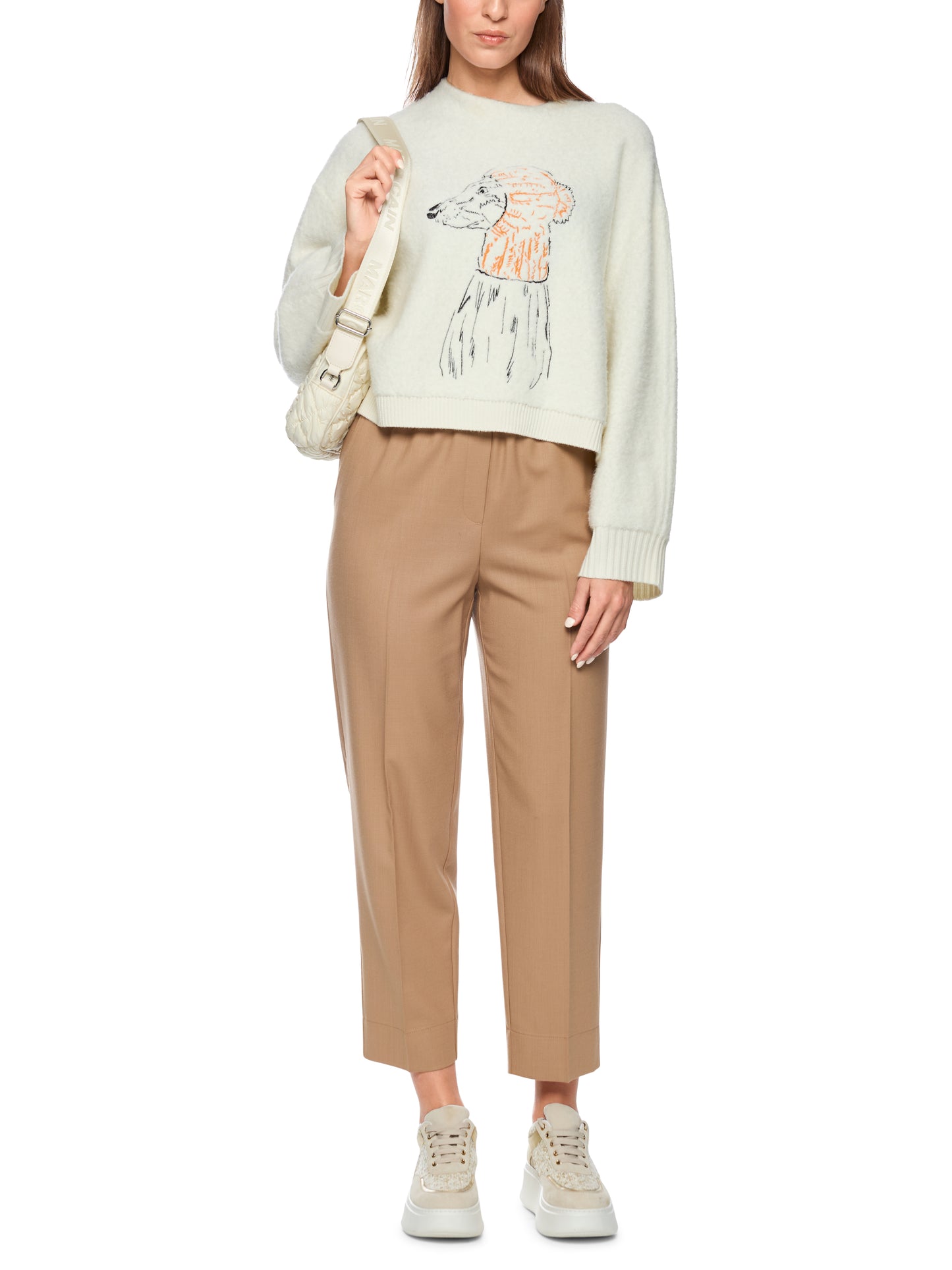 RANCHI PANTS W DRAWSTRING MILK COFFEE