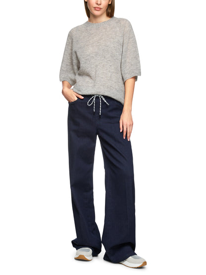 SILVER GREY SHORT SLEEVED KNIT