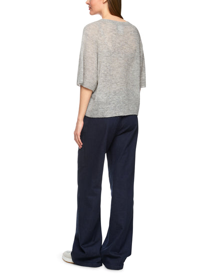 SILVER GREY SHORT SLEEVED KNIT