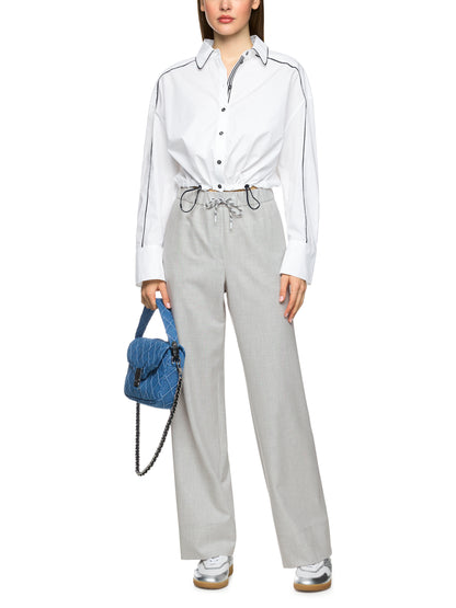 GREY WASHINGTON TRAVEL DRAWSTRING PANTS