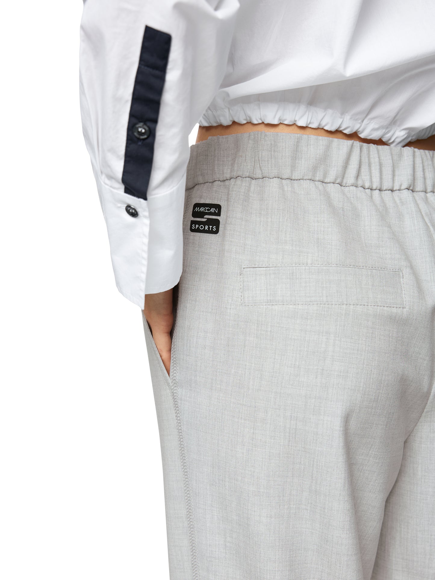 GREY WASHINGTON TRAVEL DRAWSTRING PANTS