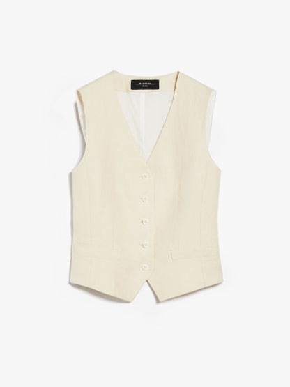 PACCHE LINEN WAISTCOAT