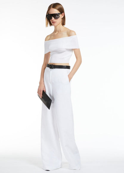 GARY HIGH WAISTED TROUSERS W FLOWING LEG