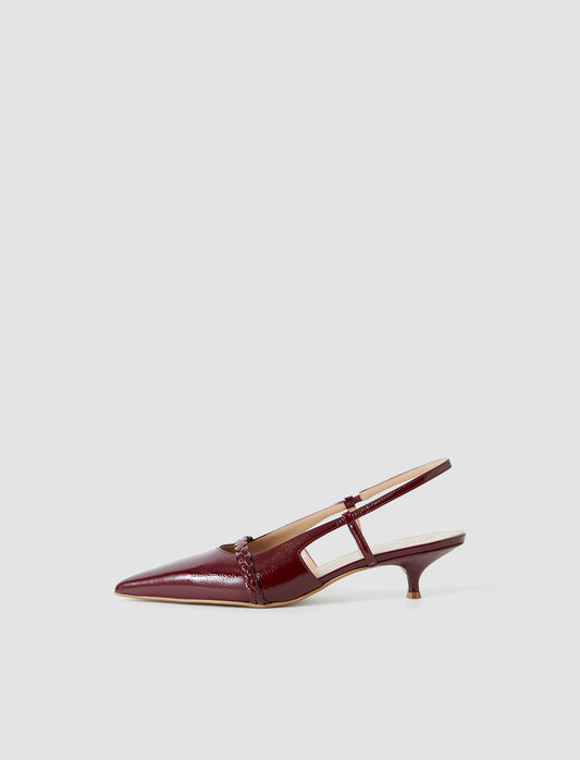 ANISA POINTY NAPPALAK SLINGBACK KITTEN HEELS