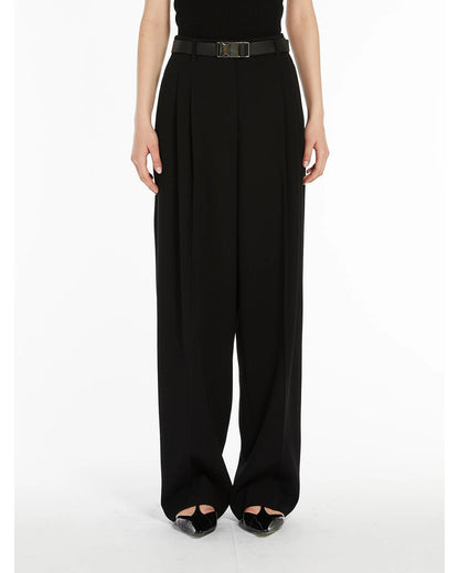 Neottia Straight Leg Trouser In White & Black by Max Mara Studio