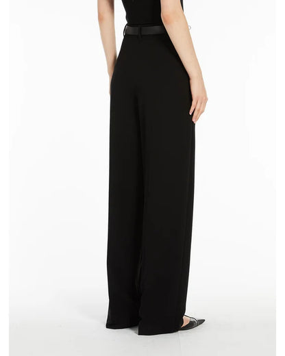 Neottia Straight Leg Trouser In White & Black by Max Mara Studio