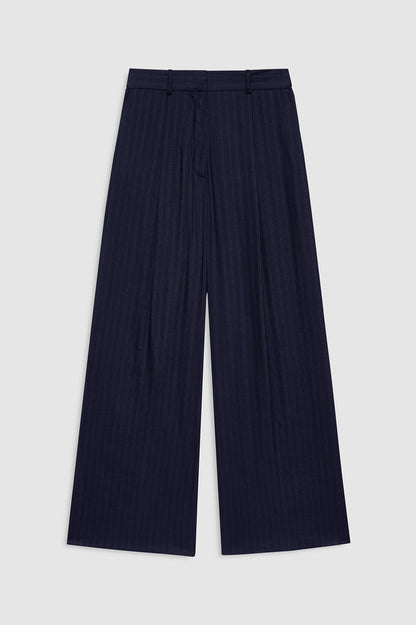 PAOLA TROUSER NAVY PINSTRIPE PANT