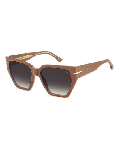 V-CUT LOGO VB NUDE ANGLED  SUNGLASSES