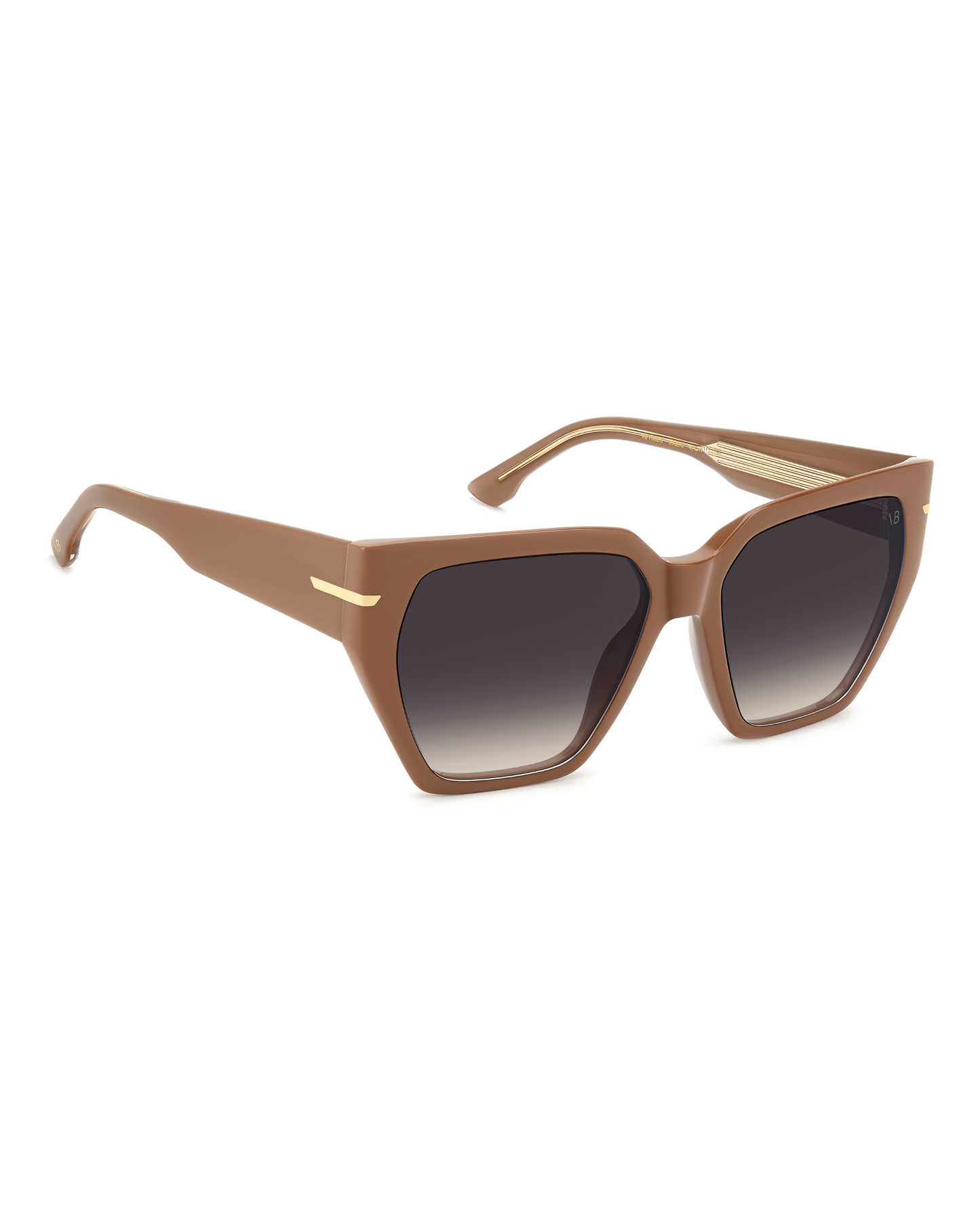 V-CUT LOGO VB NUDE ANGLED  SUNGLASSES