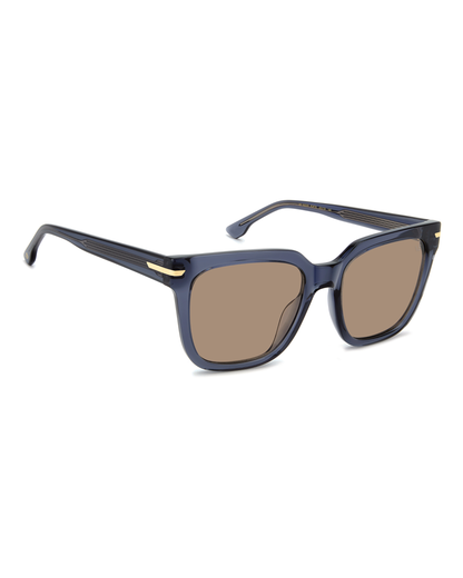 RECTANGLE TRANSPARENT BLUE SUNGLASSES