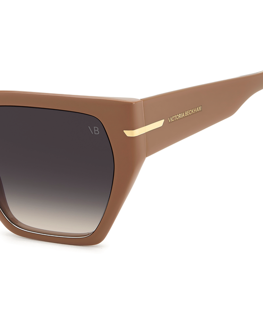 V-CUT LOGO VB NUDE ANGLED  SUNGLASSES
