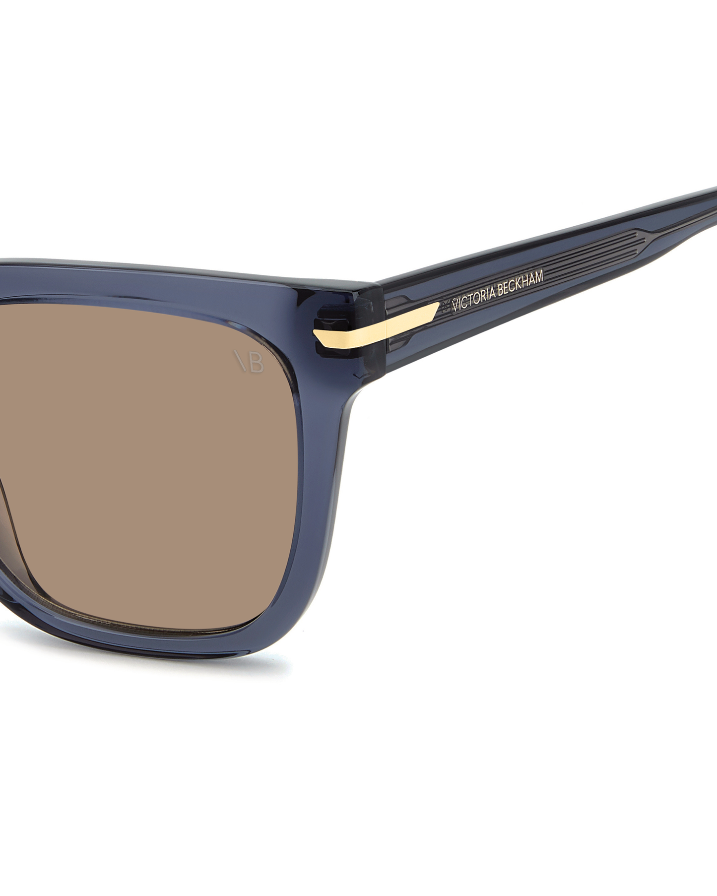 RECTANGLE TRANSPARENT BLUE SUNGLASSES