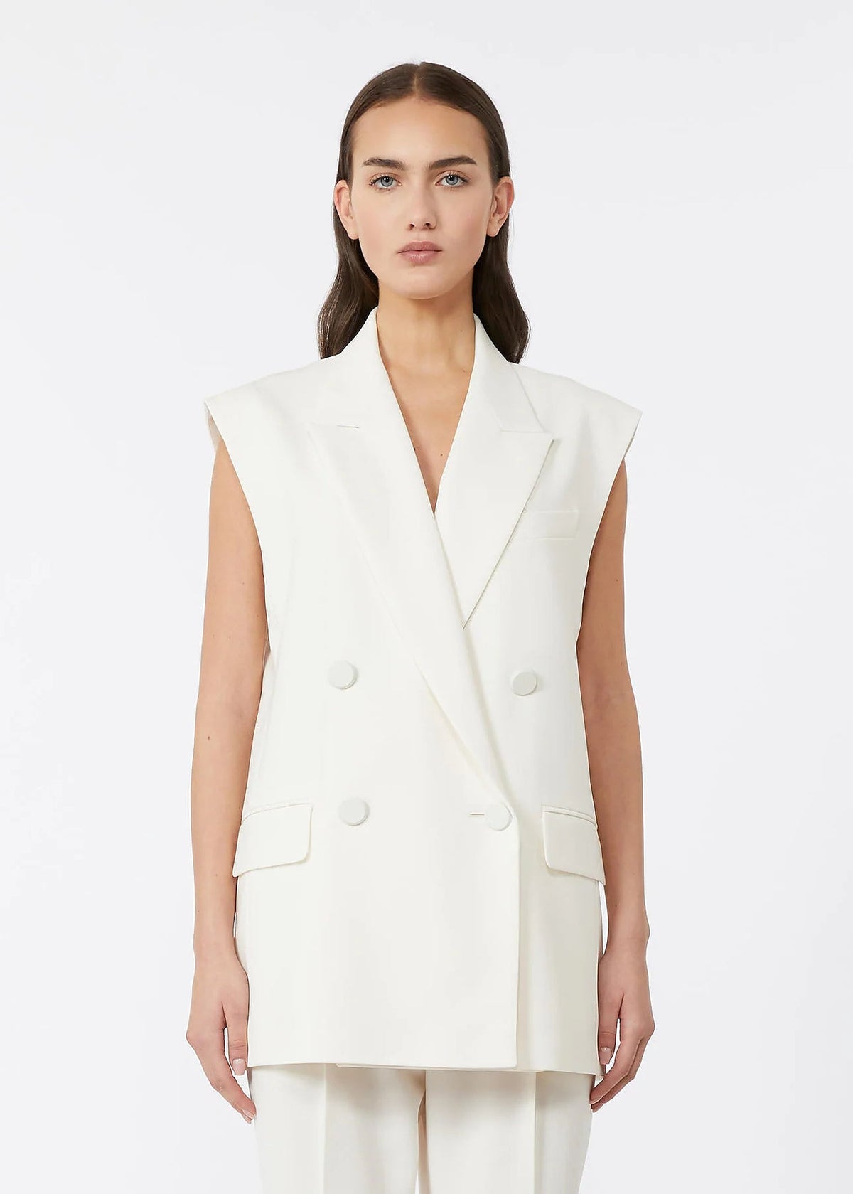 Pomez Cady Vest In Ivory by Max Mara - view 1